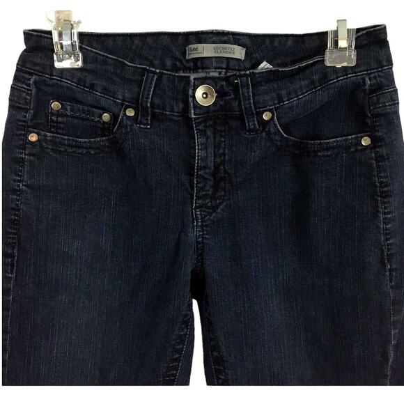 Lee Secretly Slender Jeans Womens Size 4 Petite Platinum Label Dark Wash Denim - Picture 6 of 9